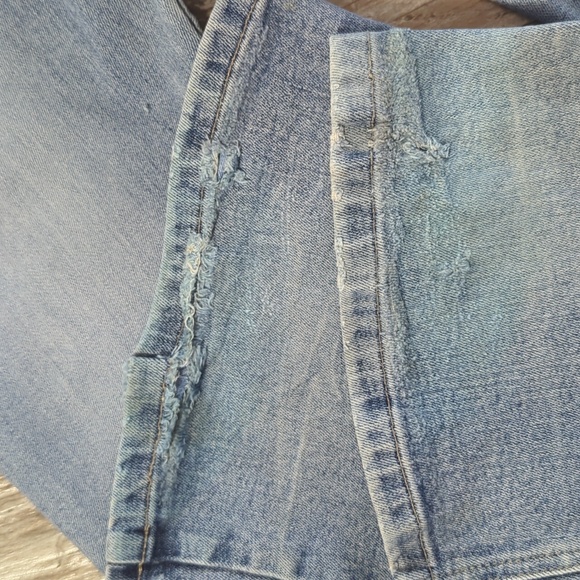 Vintage Super Low Rise Flare Exposed Button Fly Y2K Guess Jeans - Picture 9 of 10